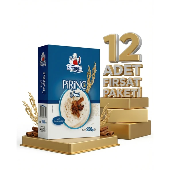 Sinangil Pirinç Unu 12x250 Gr ürün görseli 1