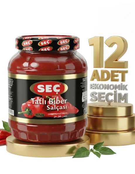 Seç Tatlı Biber Salçası 12x1600 Gr - Resim 2