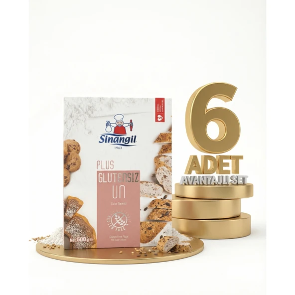 Sinangil Plus Glutensiz Un 6x500 Gr ürün görseli 1