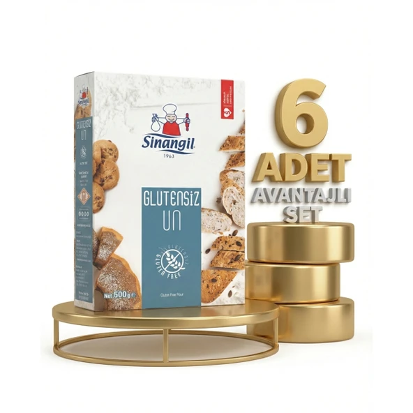 Sinangil Glutensiz Un 6x500 Gr ürün görseli 1