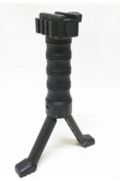 Taktikal Çatal Ayak Bipod - Mat Siyah - Açılır Çatal Ayak - Pikatin Raya Göre Ayarlanabilir. ürün görseli 1