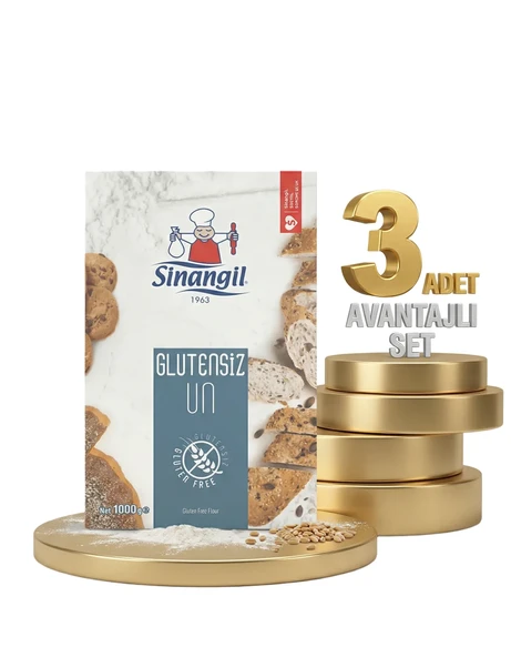 Sinangil Glutensiz Un 3x1 Kg - Resim 2