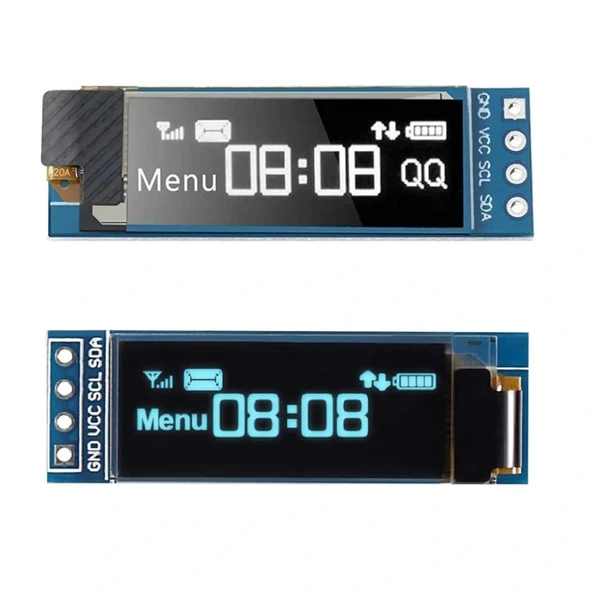 128x32 Oled Lcd Ekran 0.91 Inch SSD1306 ürün görseli 1
