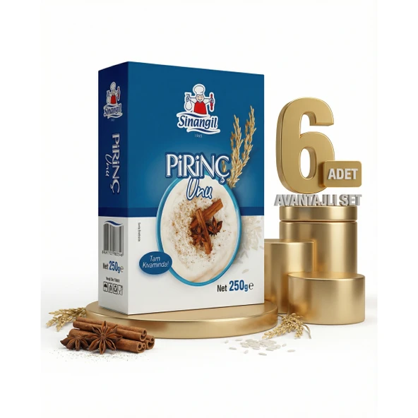 Sinangil Pirinç Unu 6x250 Gr ürün görseli 1