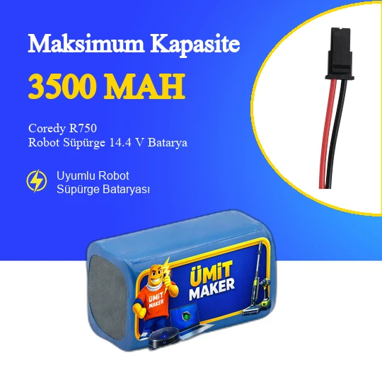 Coredy R750 Robot Süpürge 3500 mAh Batarya ürün görseli 1