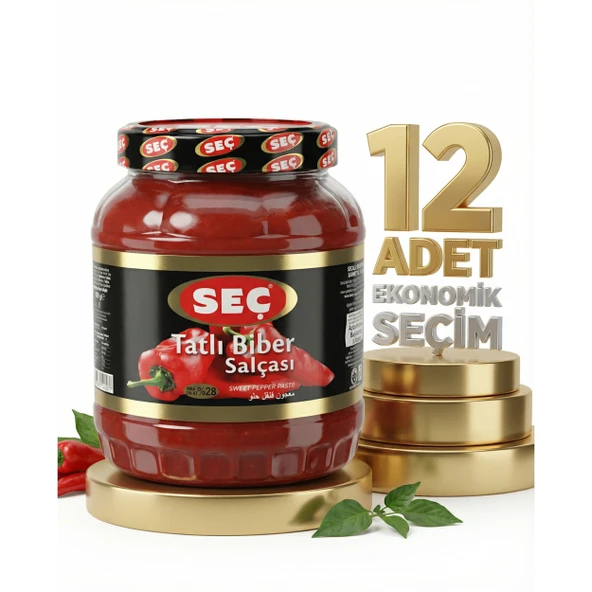 Seç Tatlı Biber Salçası 12x1600 Gr ürün görseli 1