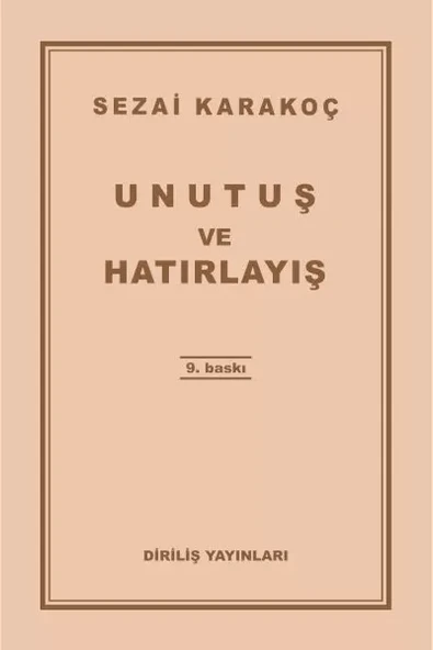 Unutuş ve Hatırlayış ürün görseli 1