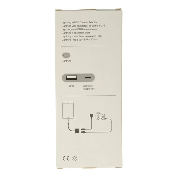 Apr22 Iphone Otg 2in1 - Beyaz - Resim 4