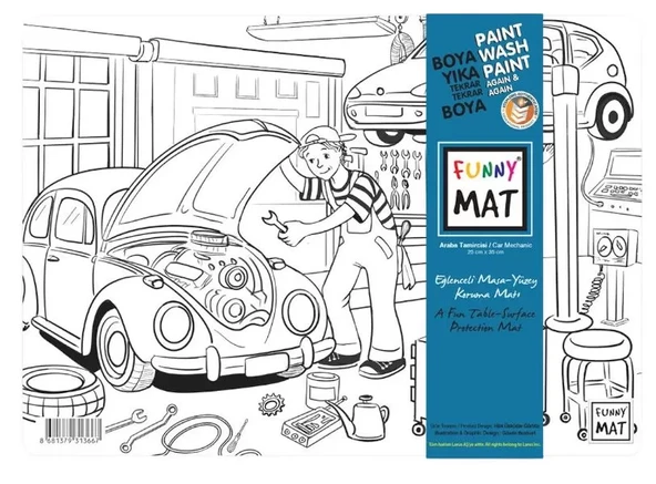 Funny Mat - Mini Araba Tamircisi ürün görseli 1