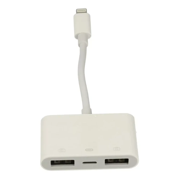 Apr23 Iphone Otg 3in1 - Beyaz - Resim 2