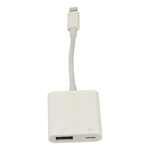 Apr22 Iphone Otg 2in1 - Beyaz - Resim 2