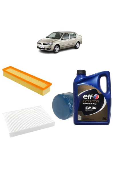 Renault Symbol 3plus Filtre Bakım Seti 1.5 Dci Elf Evolution Yağlı 2001-2007 Kit1233c ürün görseli 1