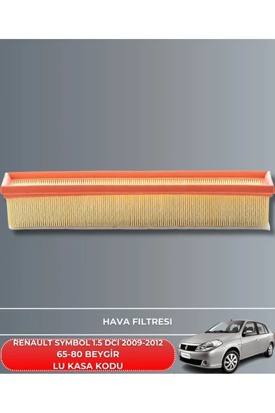 RENAULT SYMBOL 1.5 DCI 2009-2010-2011-2012 65-80 BEYGİR HAVA YAĞ POLEN FİLTRE BAKIM SETİ YAĞSIZ ürün görseli 1