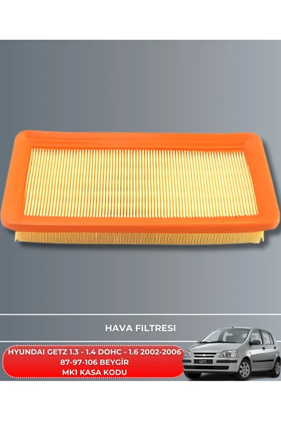 GETZ 1.3 - 1.4 DOHC - 1.6 2003-2004-2005-2006-2007-2008-2009-2010-2011 BAKIM FİLTRE SETİ ürün görseli 1