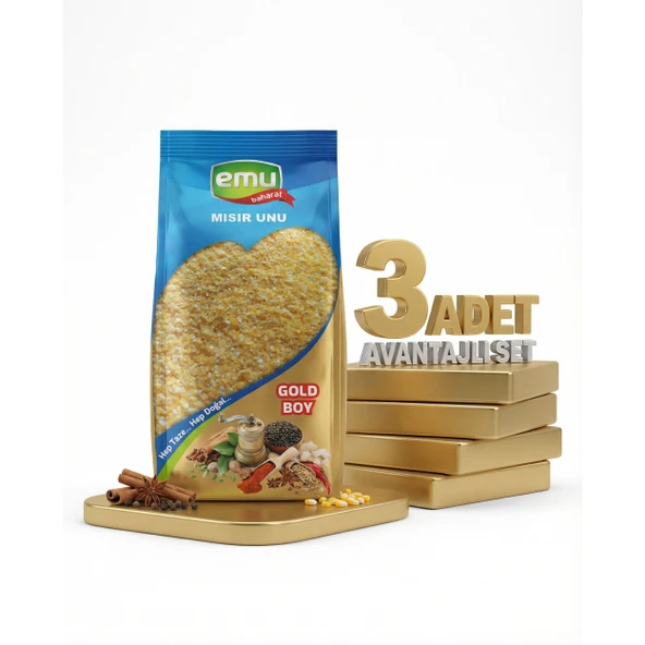 Emu Mısır Unu 3x250 Gr ürün görseli 1