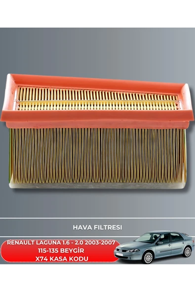 RENAULT LAGUNA 1.6 - 2.0 2003-2007 115-135 BEYGİR HAVA YAĞ POLEN FİLTRE BAKIM SETİ YAĞSIZ ürün görseli 1
