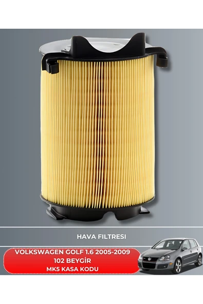 VW VOLKSWAGEN GOLF 1.6 2005-2006-2007-2008-2009 102 BEYGİR HAVA YAĞ POLEN FİLTRE BAKIM SETİ ürün görseli 1