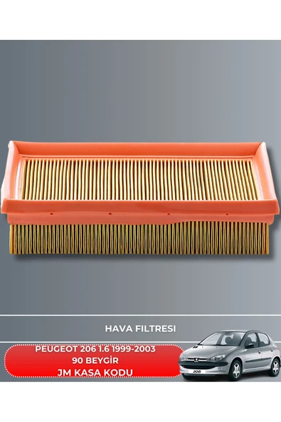 PEUGEOT 206 1.6 1999-2000-2001-2002-2003 90 BEYGİR HAVA YAĞ POLEN FİLTRE BAKIM SETİ ürün görseli 1
