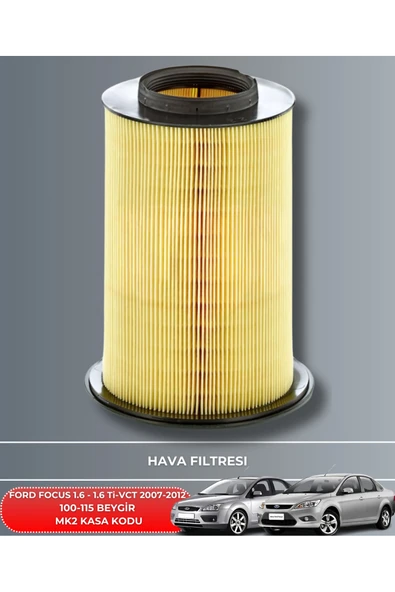 5W30 5LT 2025 Üretim+Ford Focus 1.6 - 1.6 Ti-vct 2007-2012 100-115 HAVA YAĞ POLEN FİLTRE SETİ ürün görseli 1