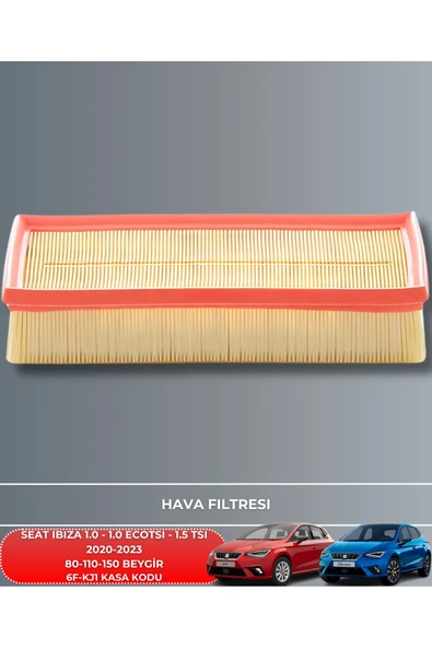 SEAT IBIZA 1.0 - 1.0 ECOTSI - 1.5 TSI 2020-2021-2022-2023 80-110-150 FİLTRE BAKIM SETİ YAĞSIZ ürün görseli 1
