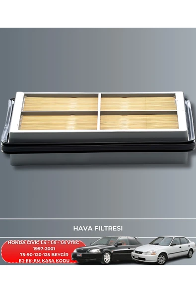 HONDA CIVIC 1.4 - 1.6 1997-1998-1999-2000-2001 75-90-120-125 BEYGİR HAVA YAĞ POLEN FİLTRE SETİ ürün görseli 1