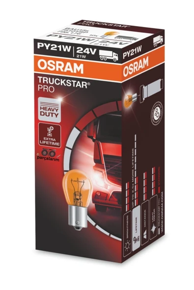 7510tsp - Ampul 24v 21w 93 Yakın Tırnak Tek Duy (sarsıntıya Dayanıklı) ürün görseli 1