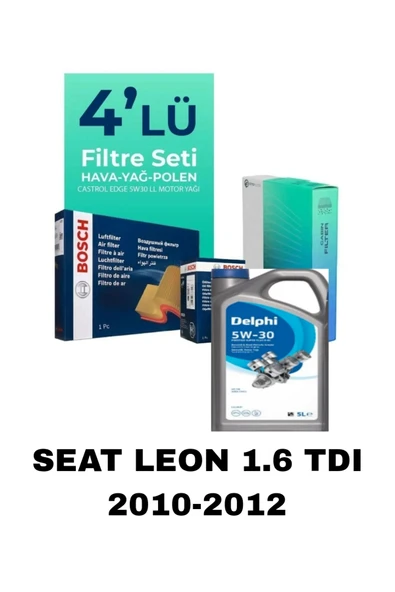 KOPYA - Adoill 5w30 5lt Dpf Li 2024 Üretim -Vw Seat Leon 1.6 Tdi Bakım Seti  5li set ürün görseli 1