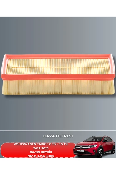 VW VOLKSWAGEN TAIGO 1.0 TSI - 1.5 TSI 2022-2023 150 BEYGİR HAVA YAĞ POLEN FİLTRE BAKIM SETİ YAĞSIZ ürün görseli 1