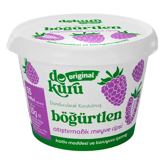 Dokuru Original Böğürtlen Atıştırmalık Meyve Cipsi 15gr ürün görseli 1