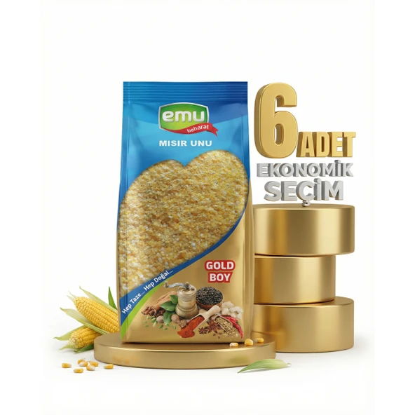 Emu Mısır Unu 6x250 Gr ürün görseli 1