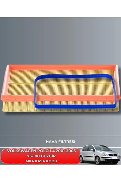 VW VOLKSWAGEN POLO 1.42001-2002-2003-2004-2005 75-100 BEYGİR HAVA YAĞ POLEN FİLTRE BAKIM SETİ YAĞSIZ ürün görseli 1