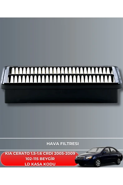 5W30 5LT +KIA CERATO 1.5 CRDI - 1.6 CRDI 2005-2009 102-115 BEYGİR HAVA YAĞ POLEN FİLTRE SETİ ürün görseli 1