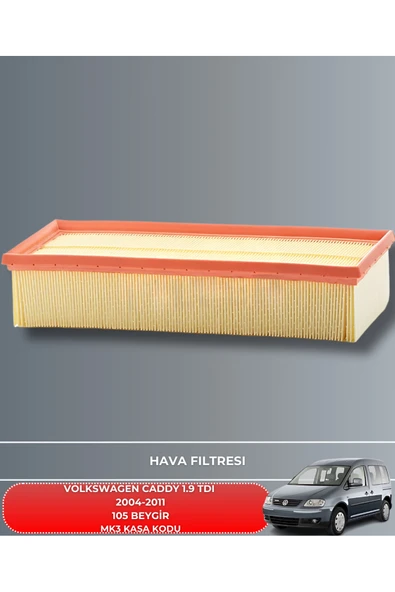 VOLKSWAGEN CADDY 1.9 TDI 2004-2011 HAVA YAĞ POLEN FİLTRE BAKIM SETİ YAĞSIZ ürün görseli 1