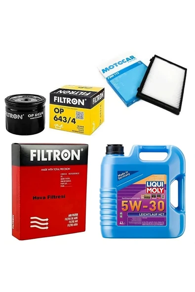 Opel Astra K 1.6 Dizel Filtre Bakım Seti Liqui Moly Motor Yağlı (2015-2021) 4 Lü ürün görseli 1
