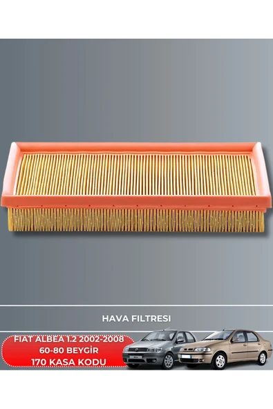 FIAT ALBEA 1.2 2002-2003-2004-2005-2006-2007 60-80 BEYGİR FİLTRE HAVA YAĞ POLEN BAKIM SETİ YAĞSIZ ürün görseli 1