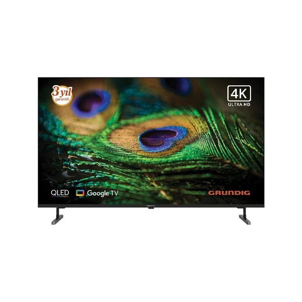 Grundig 50 GQ 750 A 4K Ultra HD 50" 127 Ekran Uydu Alıcılı Google Smart QLED TV ürün görseli 1