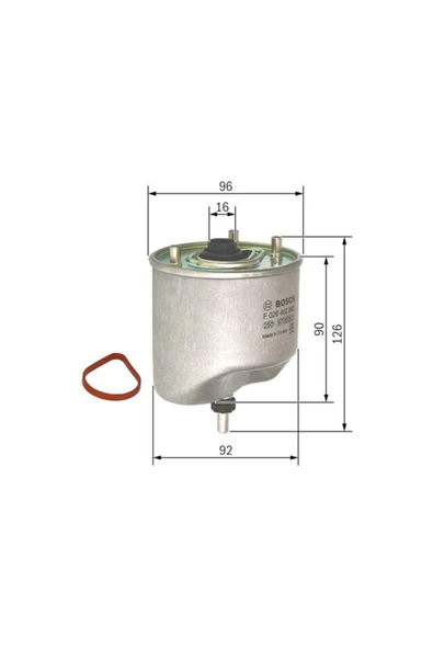 Yakıt Fıltresı P207 1.4-1.6 Hdı-p308-p508-p3008 F026402862 ürün görseli 1