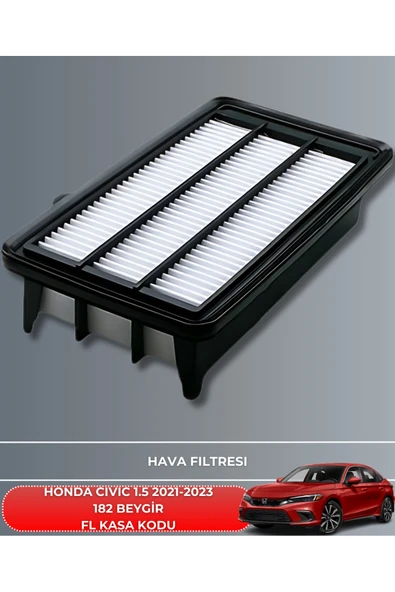5W30 5LT 2025 ÜRETİM+HONDA CIVIC 1.5 VTEC 2021-2022-2023 182 HAVA YAĞ POLEN FİLTRE SETİ ürün görseli 1