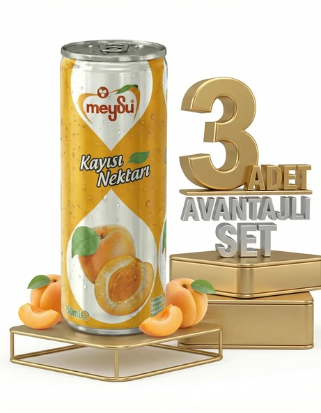 Meysu Kutu Kayısı 3x330 Ml - Resim 2