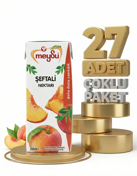 Meysu Nektar Şeftali 27x200 Ml - Resim 2