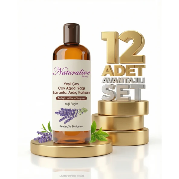 Naturalive Yağlı Saçlar İçin Şampuan 12x500 Ml ürün görseli 1