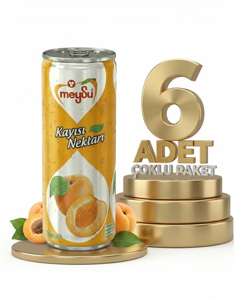 Meysu Kutu Kayısı 6x330 Ml - Resim 2