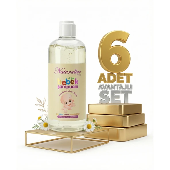 Naturalive Bebek Şampuanı 6x500 Ml ürün görseli 1