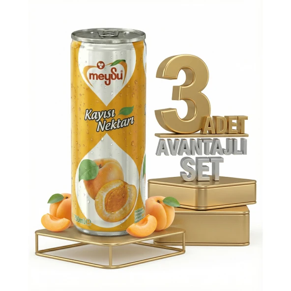 Meysu Kutu Kayısı 3x330 Ml ürün görseli 1