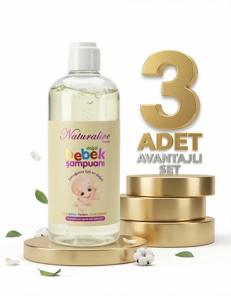 Naturalive Bebek Şampuanı 3x500 Ml - Resim 2