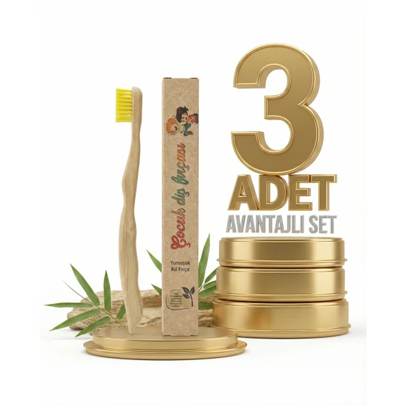 Naturalive Çocuk Diş Fırçası x3 ürün görseli 1