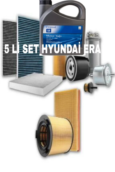 Hyundai Accent Era 1.5 Crdı Filtre Bakım Seti (2006-2012) Gm 5w30 4lt Dexos2 Motor Yağ 2024 ürün görseli 1