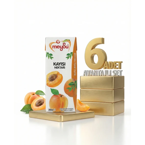 Meysu Nektar Kayısı 6x200 Ml ürün görseli 1