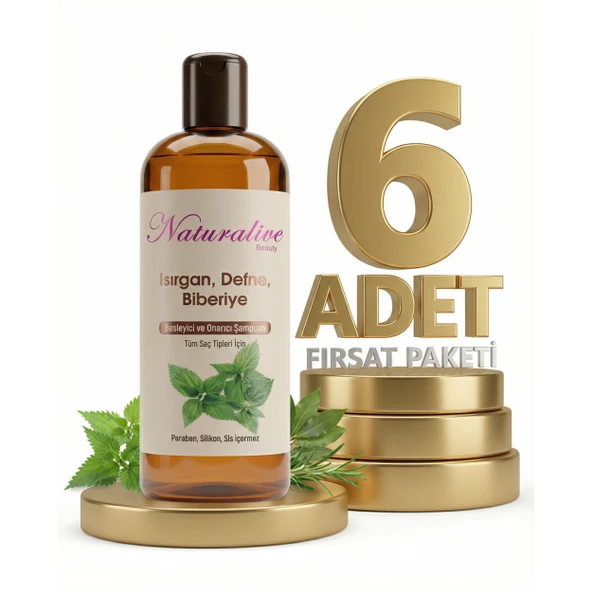 Naturalive Tüm Saçlar İçin Şampuanı 6x500 Ml ürün görseli 1