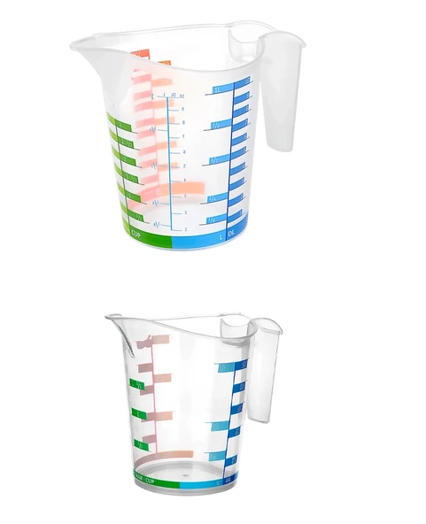 Ölçü Kabı Dereceli Renkli 1000 Ml + 500 Ml Set ürün görseli 1